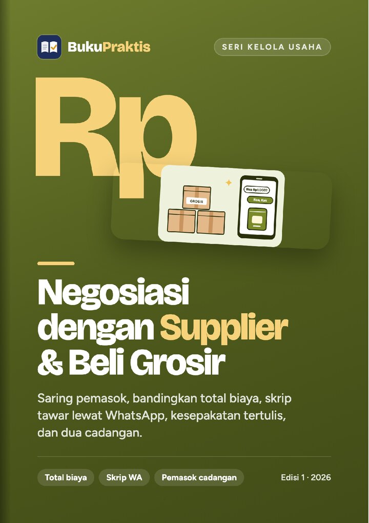 Sampul Negosiasi dengan Supplier & Beli Grosir