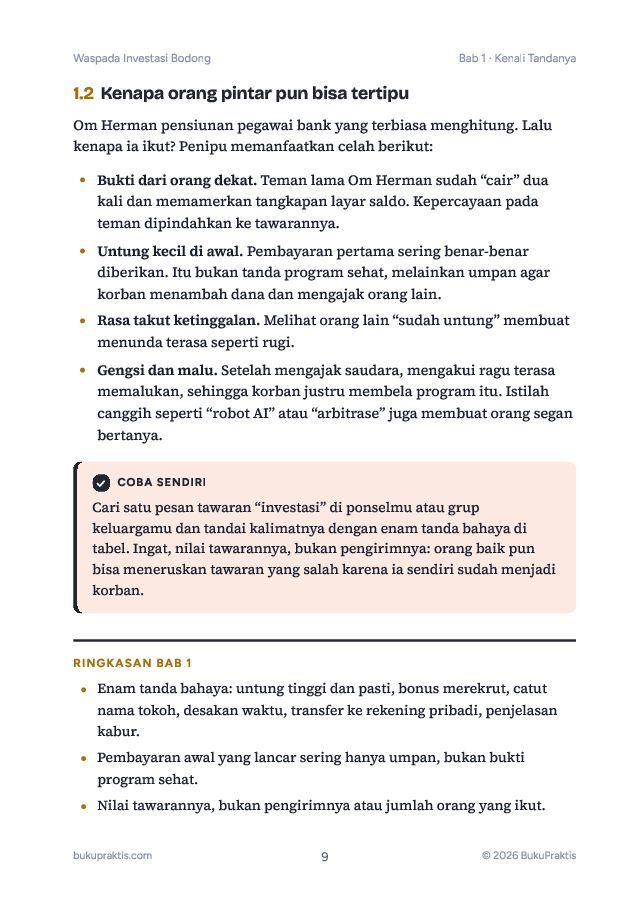 Contoh halaman Waspada Investasi Bodong: Cek Legalitas Sebelum Transfer