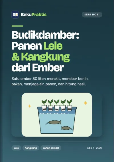 Sampul Budikdamber: Panen Lele & Kangkung dari Ember